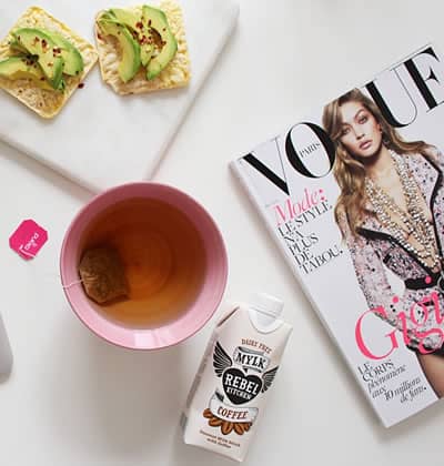 Gigi Hadid likes to drink tea too