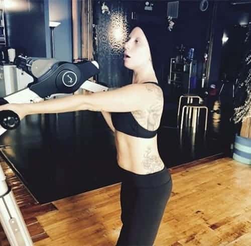 Lady Gaga likes gyrotonic workout