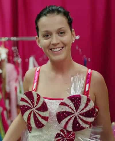 Katy Perry like a kid in a candy store