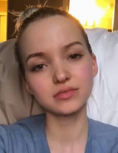 Dove Cameron bored at home