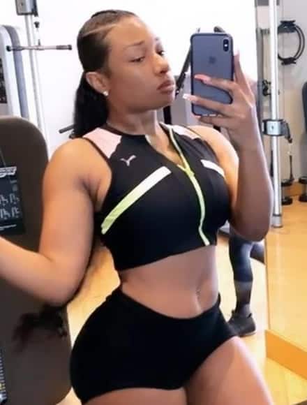 Megan Thee Stallion hitting the gym