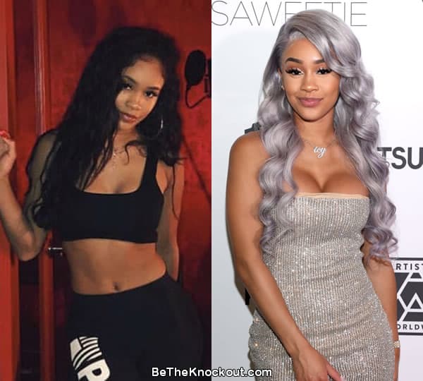 Saweetie Plastic Surgery Comparison Photos