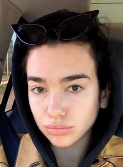 Dua Lipa going for a drive