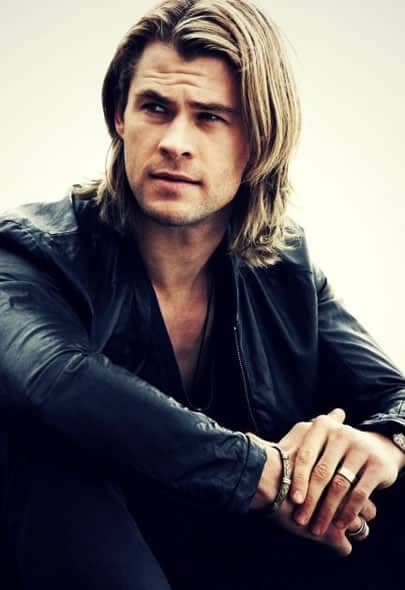 Chris Hemsworth looks ready to ride a motorbike