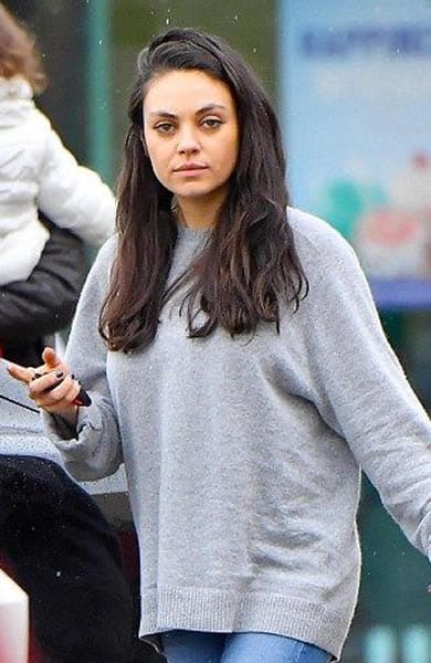 Mila Kunis spotted the camera