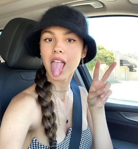 Olivia Rodrigo with the winning tongue