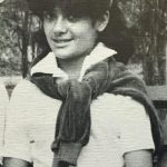 Salma Hayek at school in Mexico