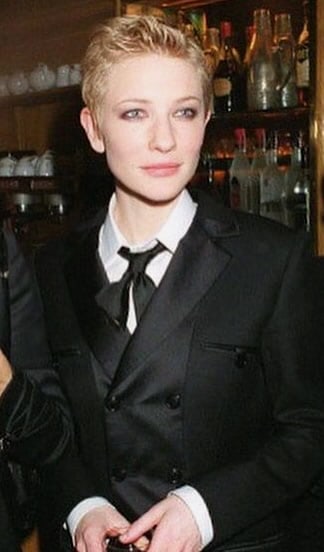 Cate Blanchett formal tomboy look