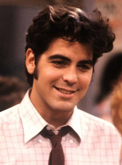 George Clooney with Ace Ventura haircut